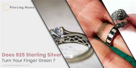 does sterling silver turn your finger green|does real silver turn green.